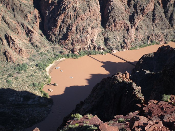 Boat Beach and the black bridge