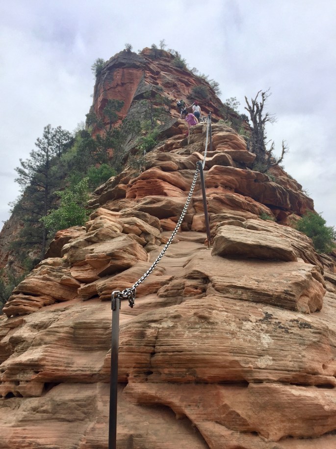 Oh.  There's a chain.  That makes it easy.  And safe.  Nothing to worry about.