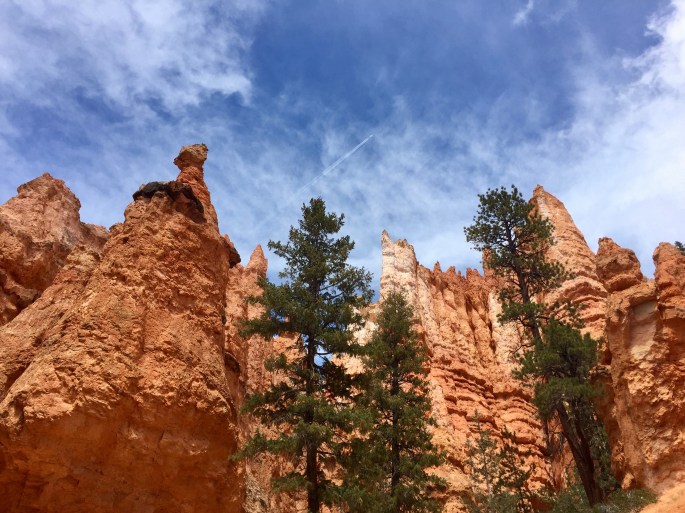 What do you see? Magestic hoodoos or an airplane. Sob.