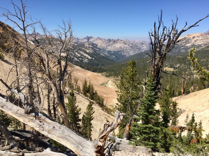 You can see a long way in every direction from Sand Mountain Pass.