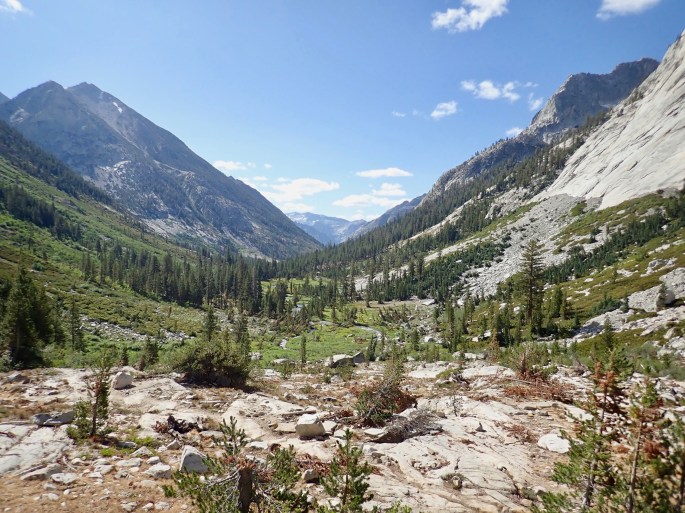 Heading up toward Muir Pass, the view looking bad is not too shabby.