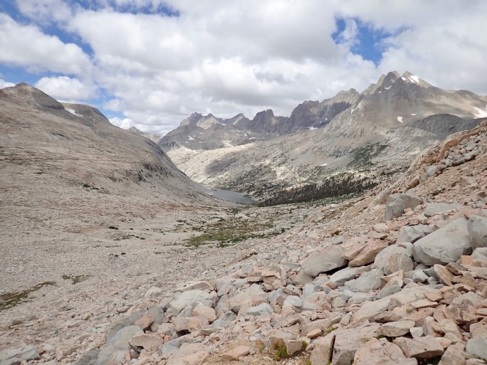 Descending into the basin