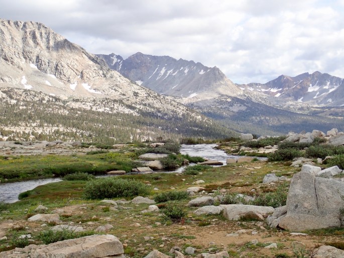 Finally, we have the inevitable stream flowing down the valley.
