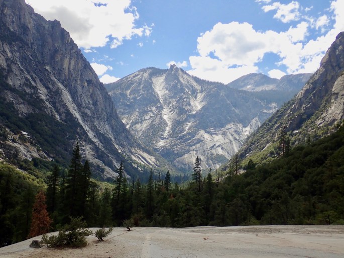 The valleys are deep, and the walls are steep in the park.