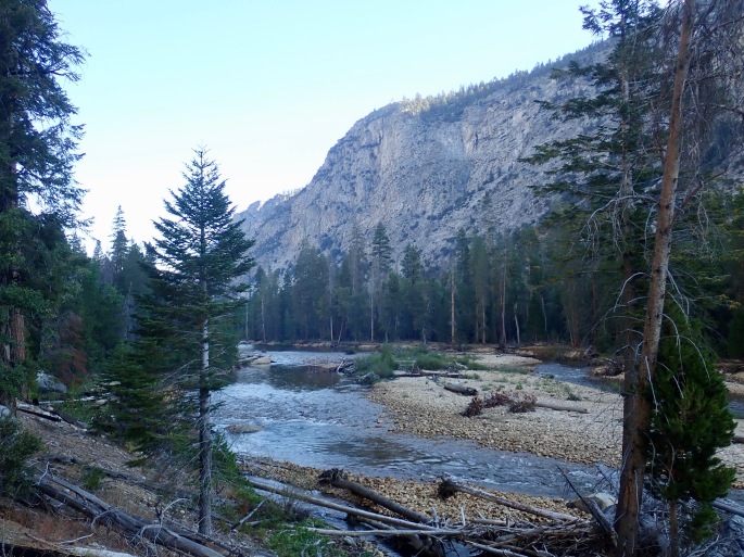 Heading up the Kern River in the morning