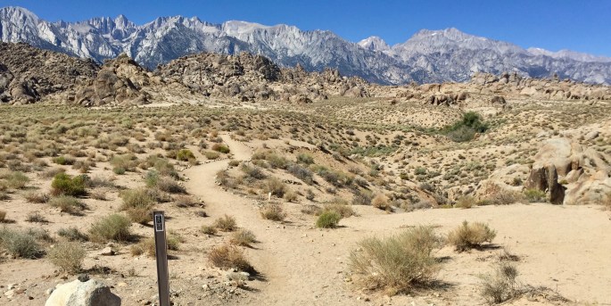 The nearby rockscape sits below the High Sierra