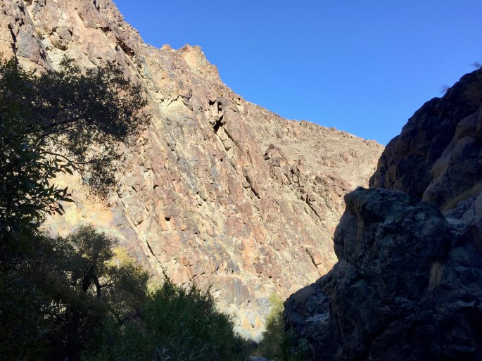 The brown walls (with many shades of brown) are typical of Death Valley