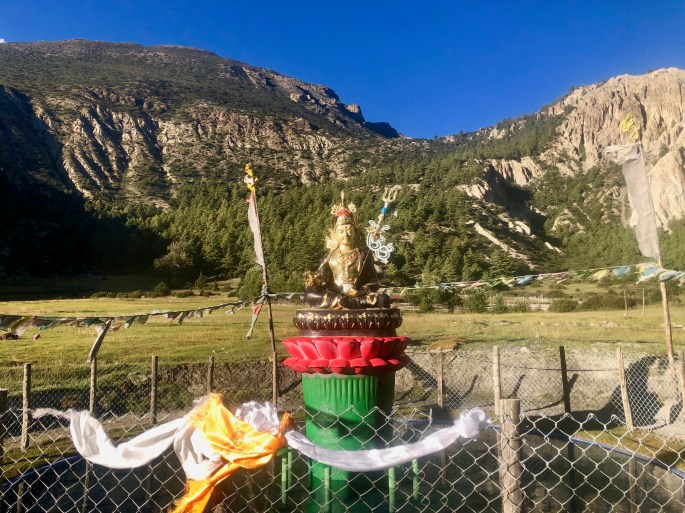 Hindu god Shiva with his trishula (trident)