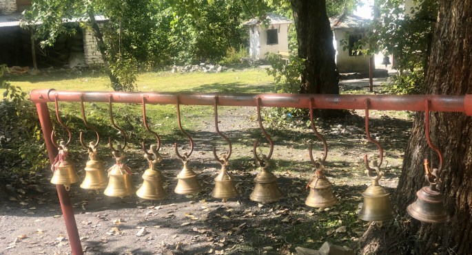 Bells near the Buddha in Muktinath.  I only saw them here.