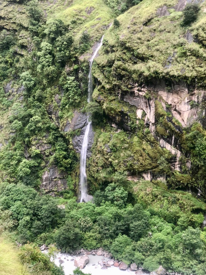 One of numerous waterfalls in the area