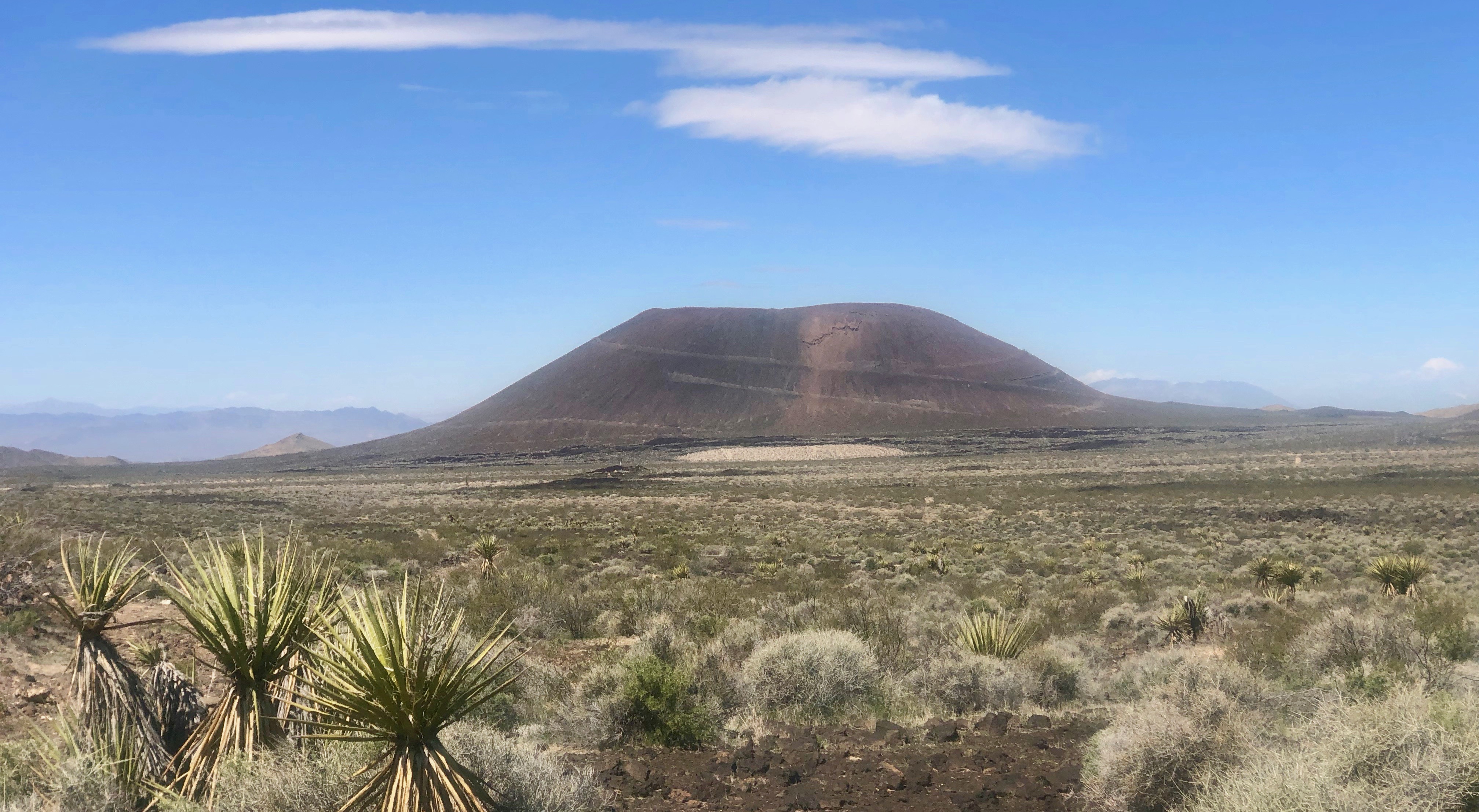This volcano blew its top off