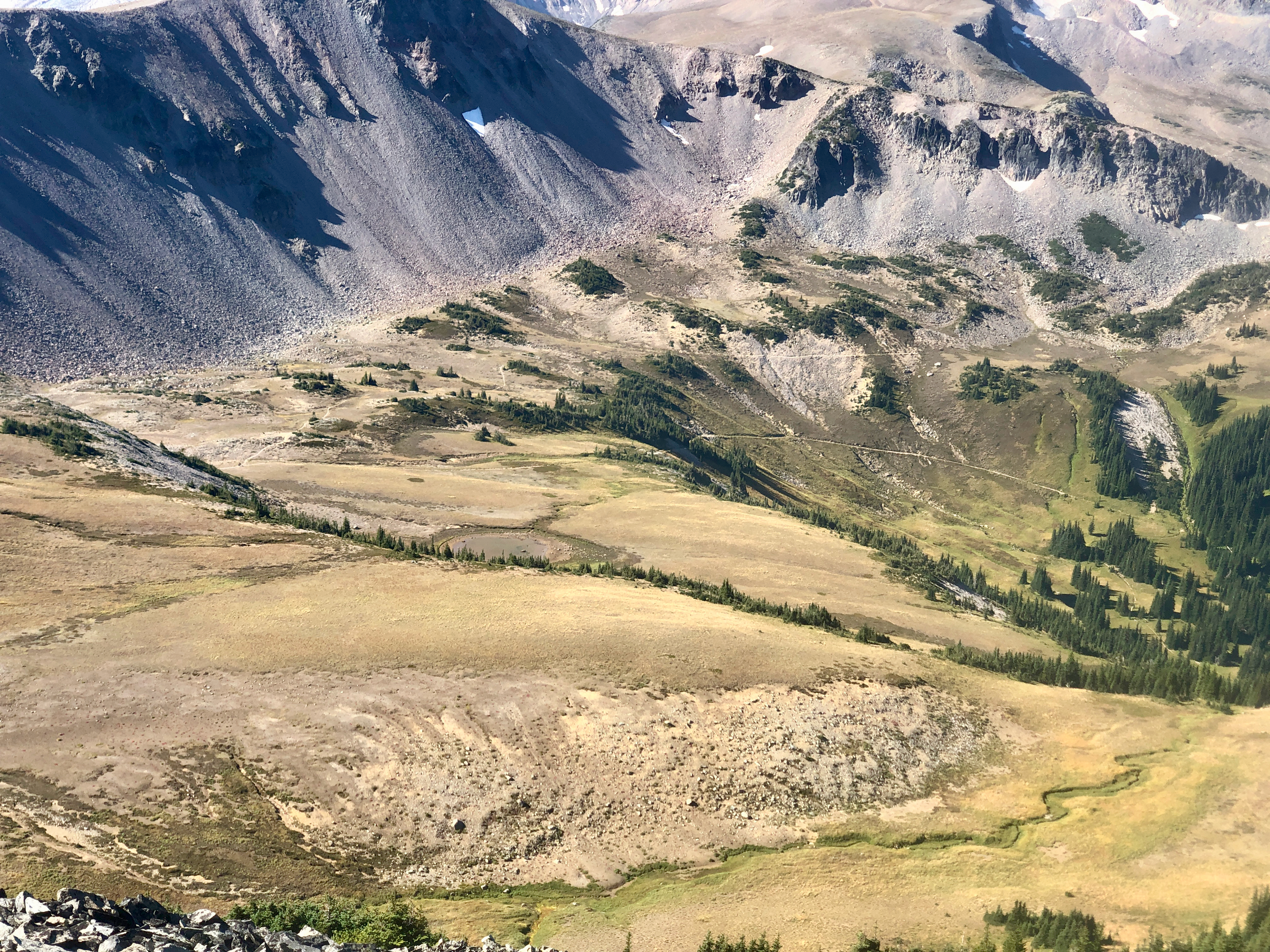 While views of high places are interesting, so are views from high places.