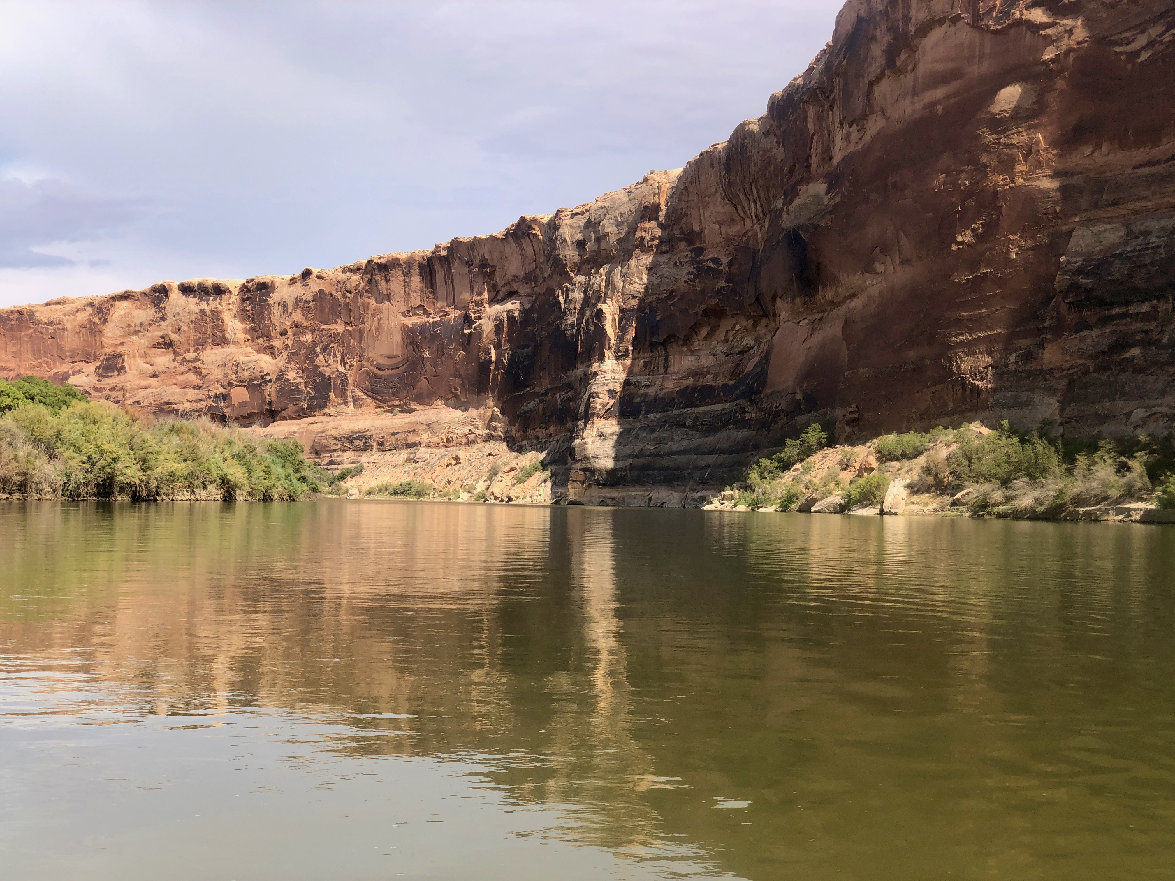 At the end of the first day, the cliffs were starting to look interesting.