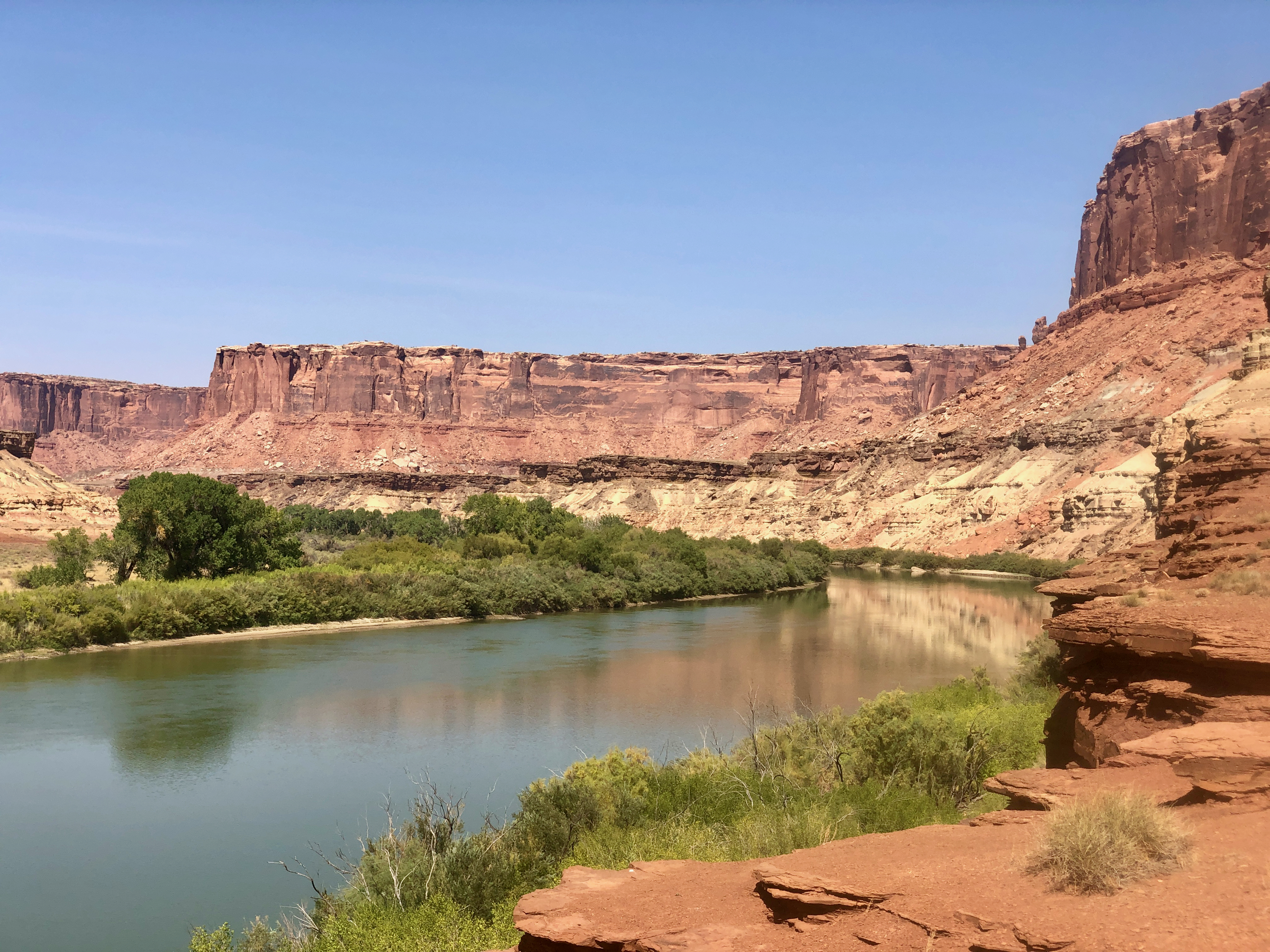 A view from above the river gives a different perspective