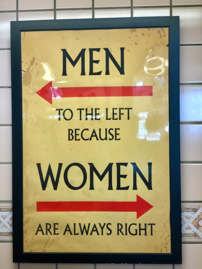 You're not going to get me to comment on this sign