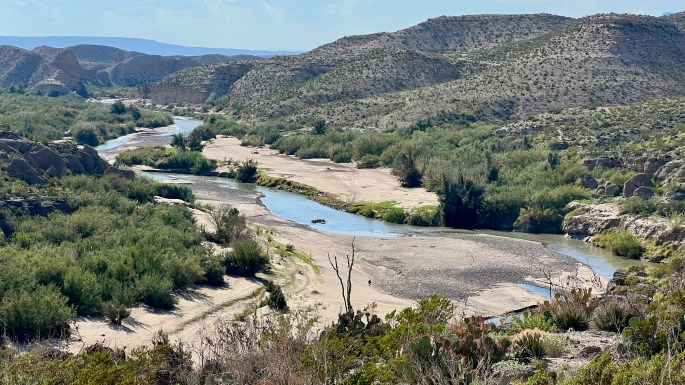The Rio Grande near the hot springs