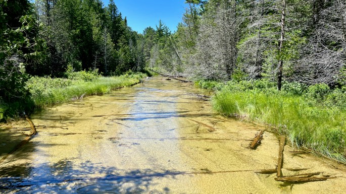 Shallow rivers seemed to be the norm