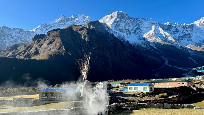 The proprietor of our hotel lit this incense as a morning prayer to the gods