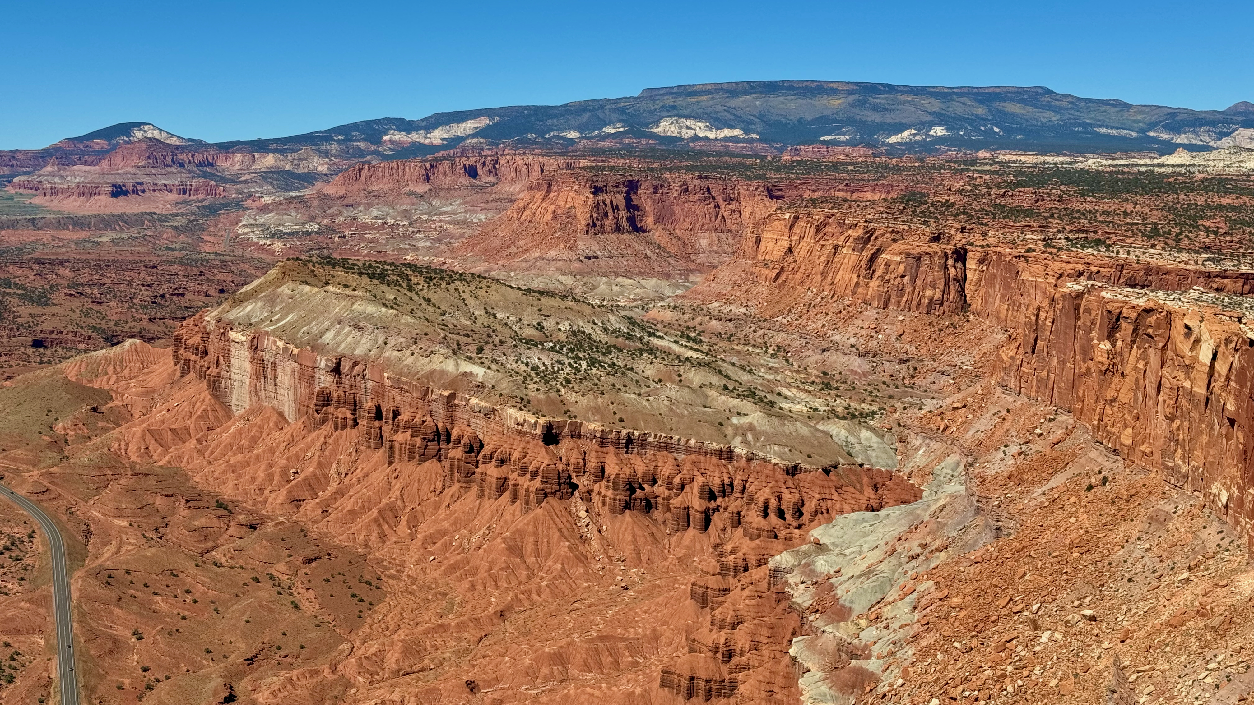 Red rock in all its glory that is usually seen from the road below